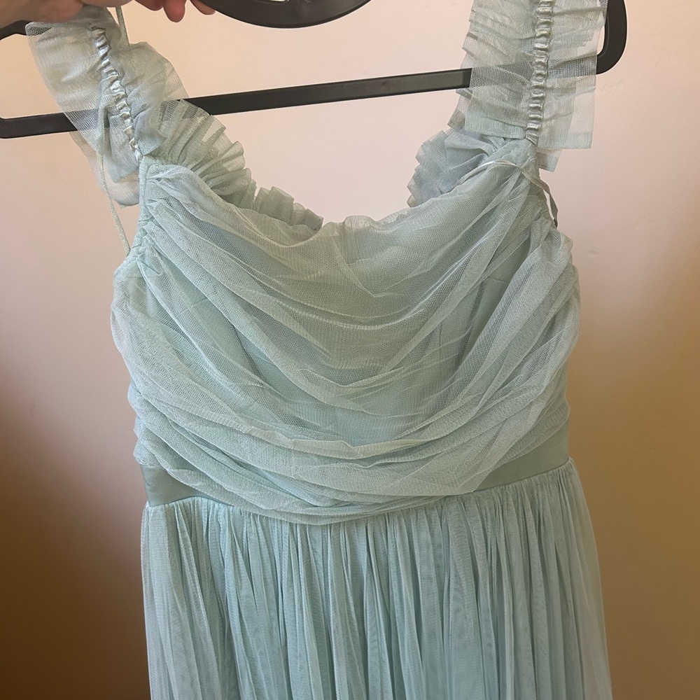 Light Green Tulle Maxi Dress - Picture 3 of 5